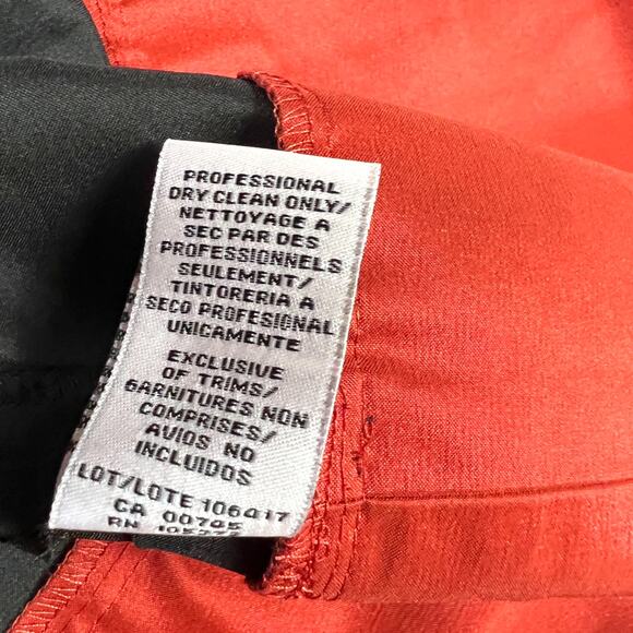 Jill Stuart Dress Black Red Colorblock Sleeveless Fit & Flare A-Line‎ Women's 4 - Picture 9 of 13